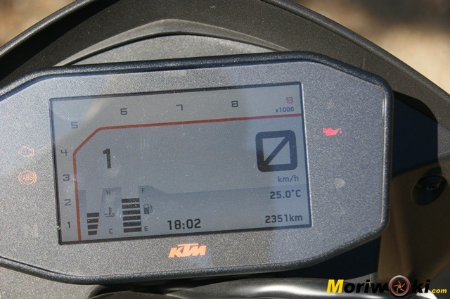 KTM 690 Duke prueba a fondo display