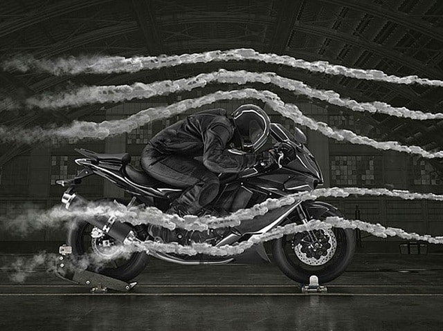 El Viento en moto tunel