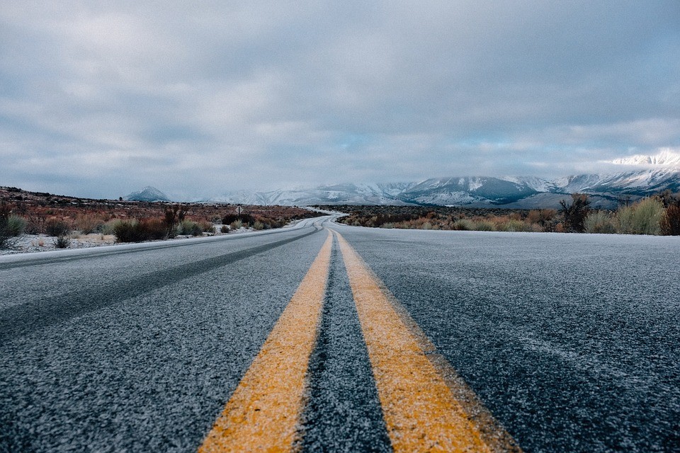 Relato de la moto Premiado por RNE carretera en invierno