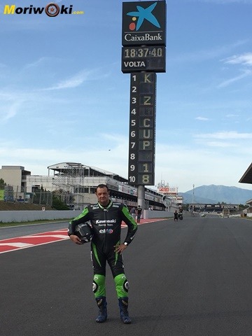 European-Kawasaki-Z-Cup-2018-Montmeló. En la recta