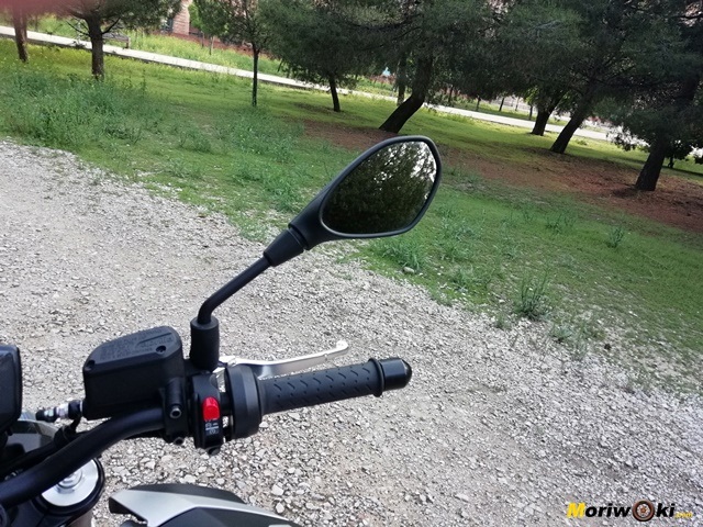 Aprilia Shiver 900 prueba espejo Aprilia Shiver 900 prueba espejo