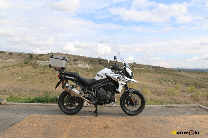 El caballete de La Triumph Tiger 1200 XCA El caballete de La Triumph Tiger 1200 XCA