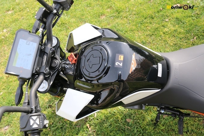 Ergonomía de la KTM 125 Duke.
