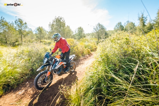 Haciendo un sendero con la KTM 790 Adventure R. Haciendo un sendero con la KTM 790 Adventure R.