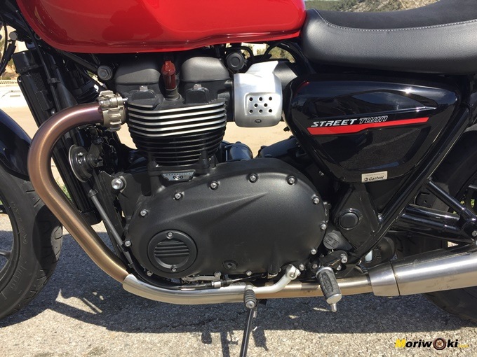 Bicilíndrico en paralelo de la Triumph Street Twin.
