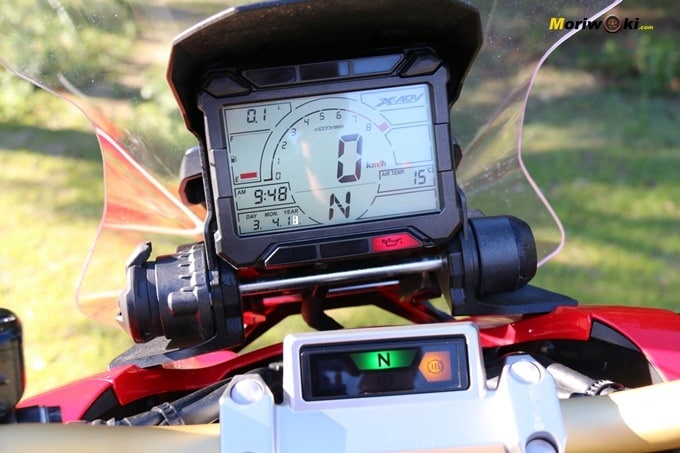 El display del Honda X-AVD.