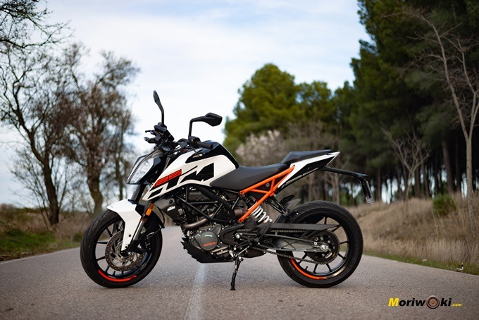 Estampa imponente de la KTM 125 Duke 