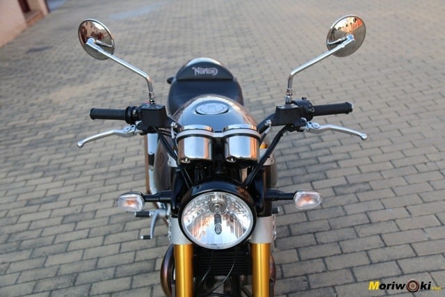 Frontal de la Norton Commando 961 Sport MK2. Frontal de la Norton Commando 961 Sport MK2.