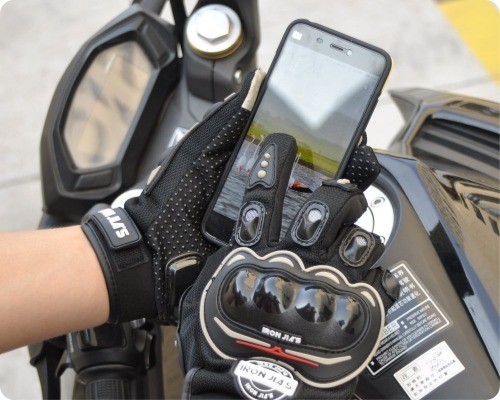 como usar guante moto enduro