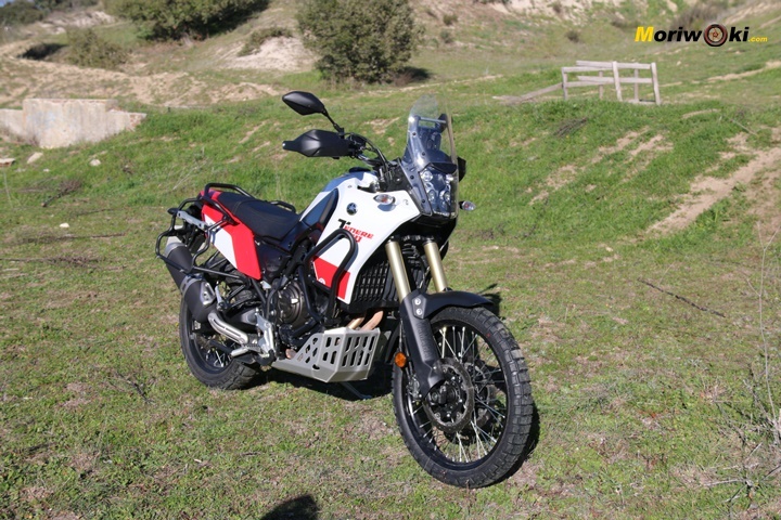 Vista de la Yamaha Tenere 700 explorer sin maletas. Vista de la Yamaha Tenere 700 explorer sin maletas.