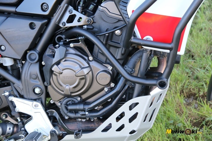 Vista lateral del motor de la Yamaha Tenere 700 Vista lateral del motor de la Yamaha Tenere 700