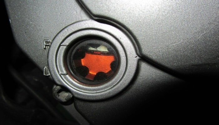 visor de aceite de cristal