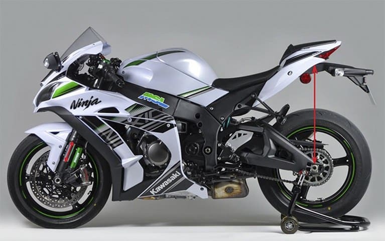 Medir el SAG de una moto.