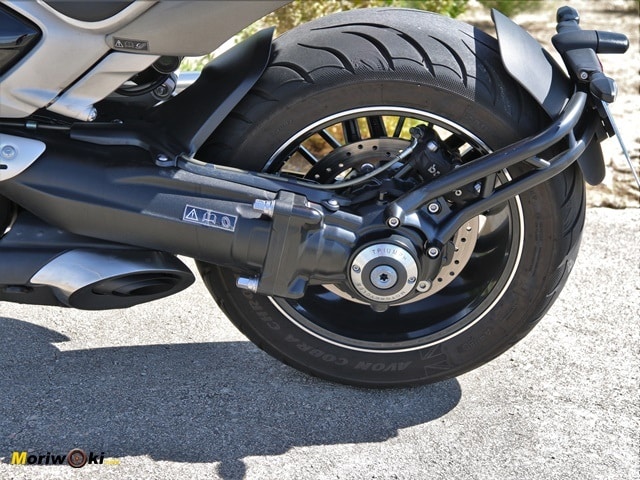 Triumph Rocket 3 2500 GT, tren trasero Triumph Rocket 3 2500 GT, tren trasero
