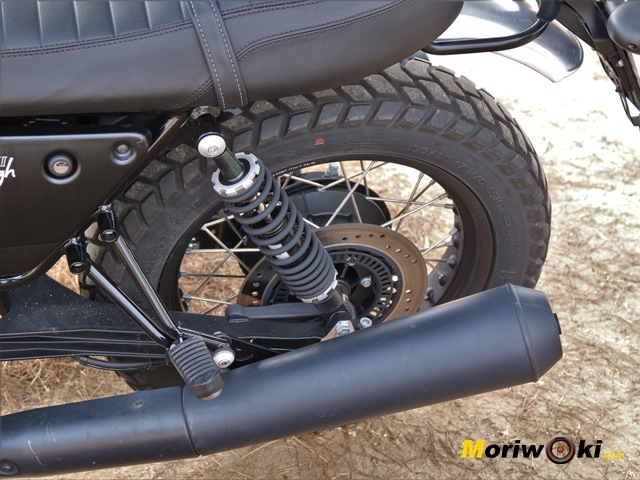 Disco trasero de la Guzzi V7 Rough.