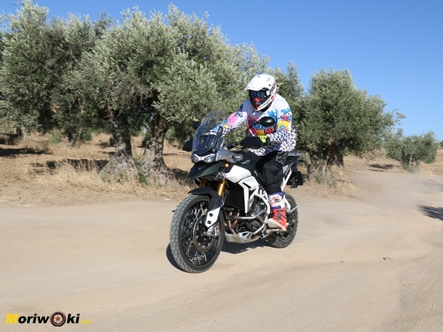 La Triumph Tiger 900 Rally Pro en el camino La Triumph Tiger 900 Rally Pro en el camino