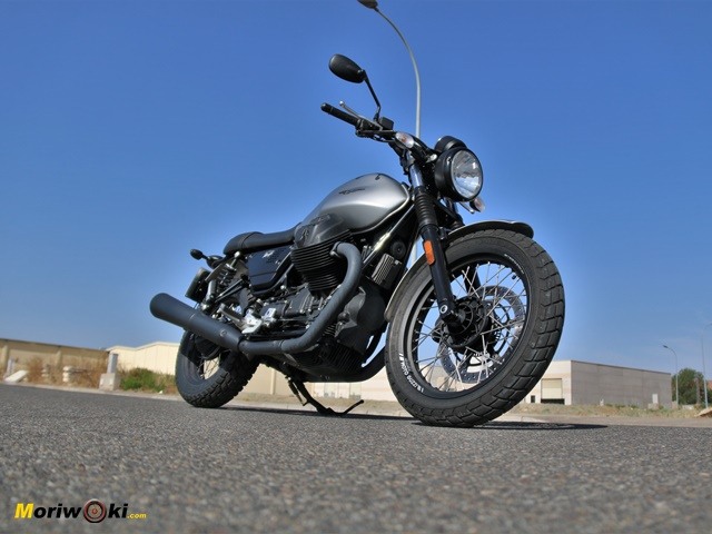 La planta de la Guzzi V7 Rough