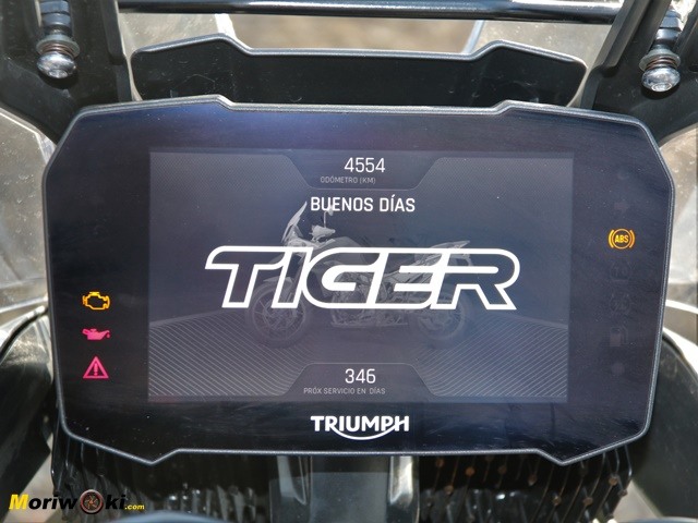 Presentacion pantalla de la Triumph Tiger 900 Rally Pro. Presentacion pantalla de la Triumph Tiger 900 Rally Pro.
