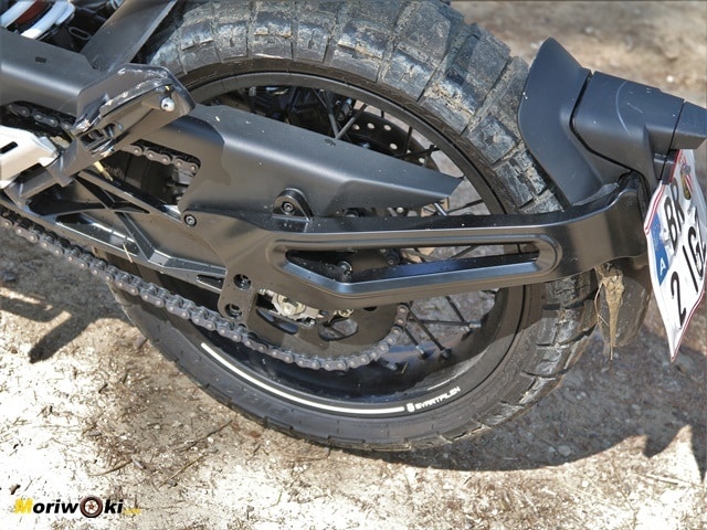 El guardabarros de la Husqvarna Svartpilen 401