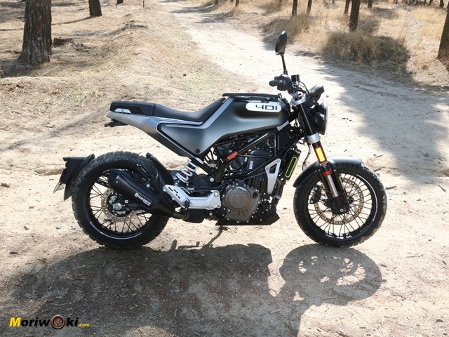 Husqvarna Svartpilen 401, perfil derecho