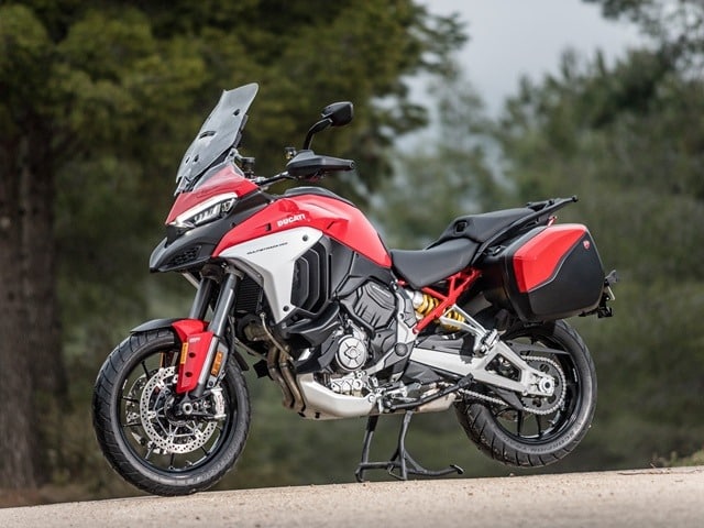 Prueba Ducati Multistrada V4. Perfil izquierdo. Prueba Ducati Multistrada V4. Perfil izquierdo.