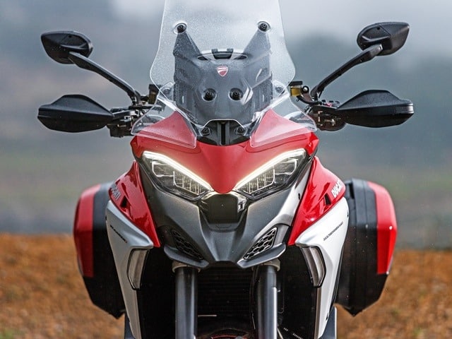 Prueba Ducati Multistrada V4. Protección conductor. Prueba Ducati Multistrada V4. Protección conductor.