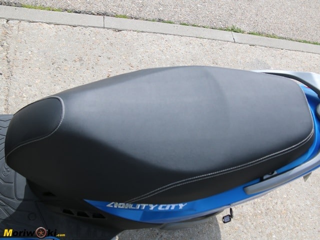 Prueba Kymco Agility City 125 Asiento. Prueba Kymco Agility City 125 Asiento.