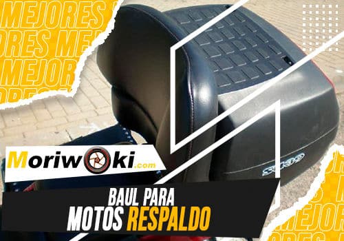 Mejores baul para motos respaldo