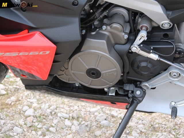Prueba Aprilia RS 660 embrague. Prueba Aprilia RS 660 embrague.
