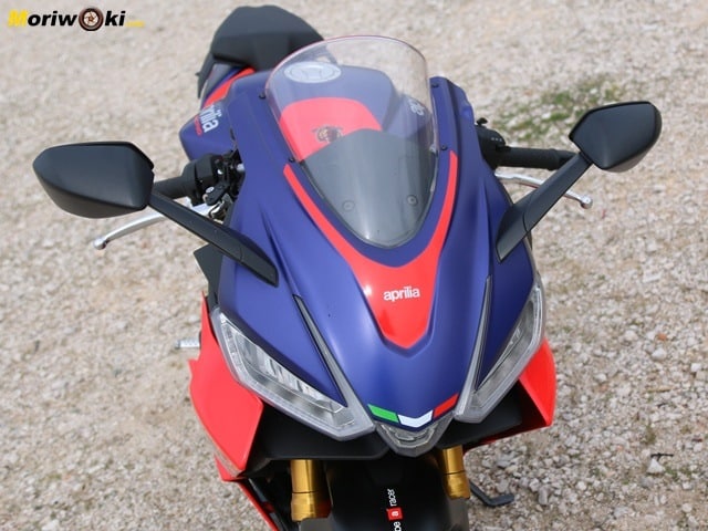 Prueba Aprilia RS 660 frontal Prueba Aprilia RS 660 frontal