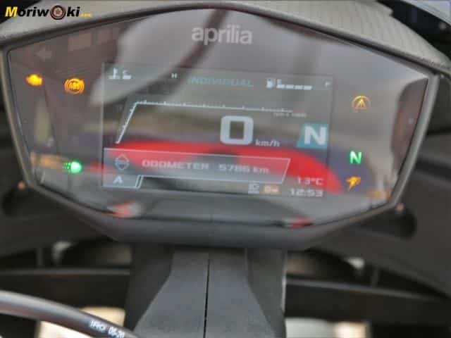 Prueba Aprilia RS 660 pantalla TFT. Prueba Aprilia RS 660 pantalla TFT.