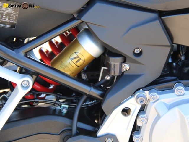 Prueba F850GS. Amortiguador. Prueba F850GS. Amortiguador.