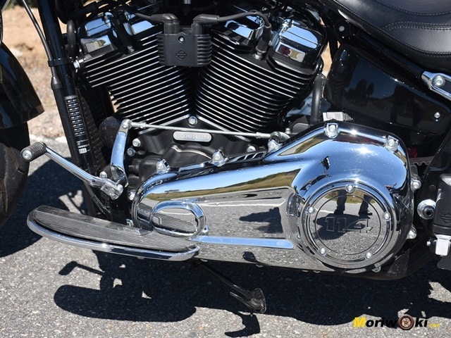 Prueba Harley Fat Boy lado embrague Prueba Harley Fat Boy lado embrague