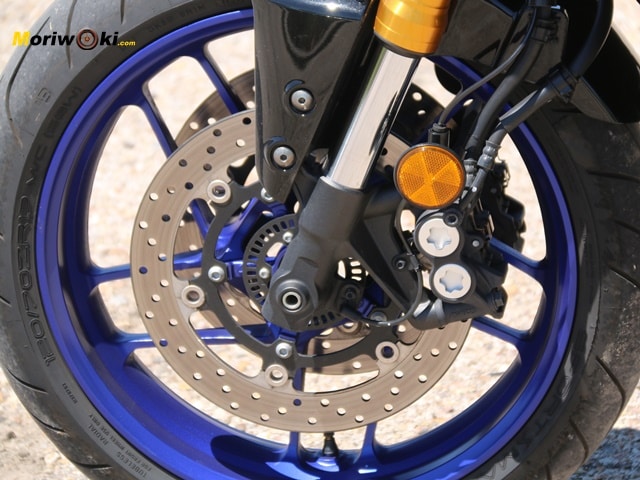 Prueba a fondo Yamaha Tracer 9 GT freno Prueba a fondo Yamaha Tracer 9 GT freno