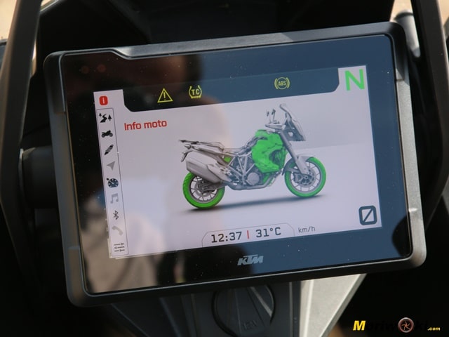Prueba KTM 1290 Super Adventure S 2023 diagrama