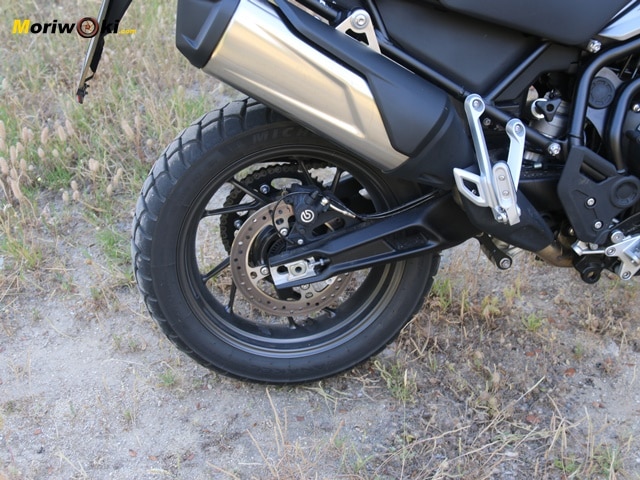 Prueba Triumph Tiger 850 Sport disco trasero