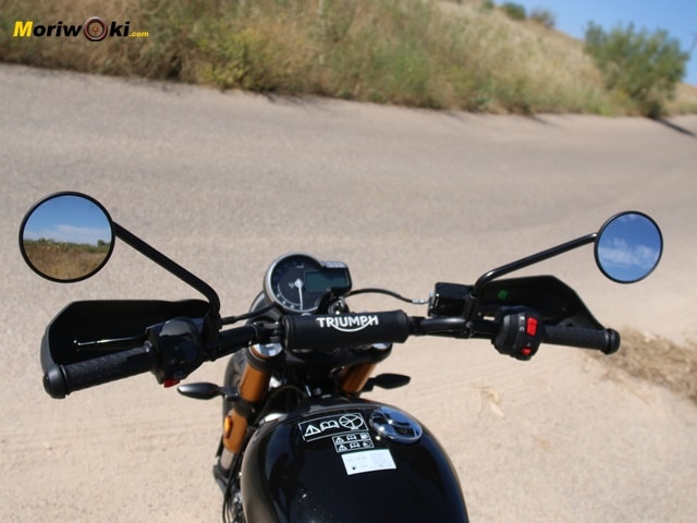 Prueba Triumph Scrambler 400 X manillar Prueba Triumph Scrambler 400 X manillar